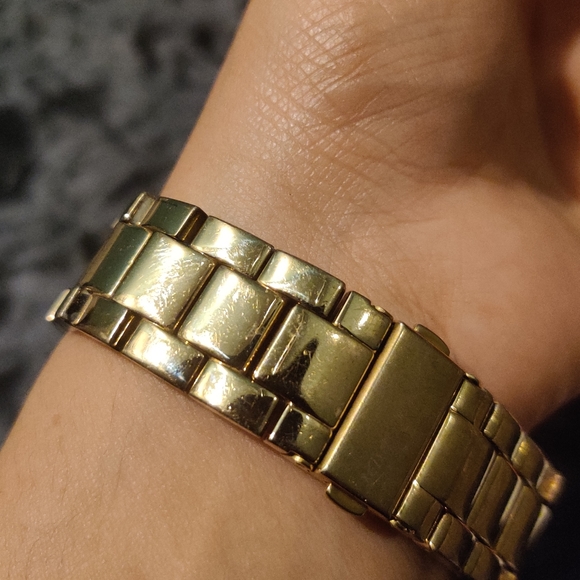 Betsy Johnson gold bling and hearts watch - Picture 2 of 6